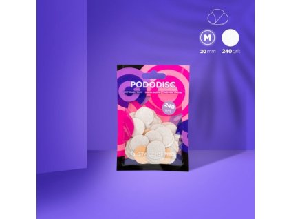 Bílé pilníky pro pedikúru Pododisc Staleks Pro M/240W