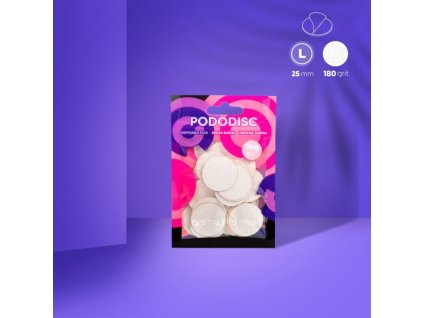 Bílé pilníky pro pedikúru Pododisc Staleks Pro L/180W