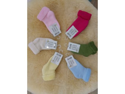Froté ponožky pre bábätko