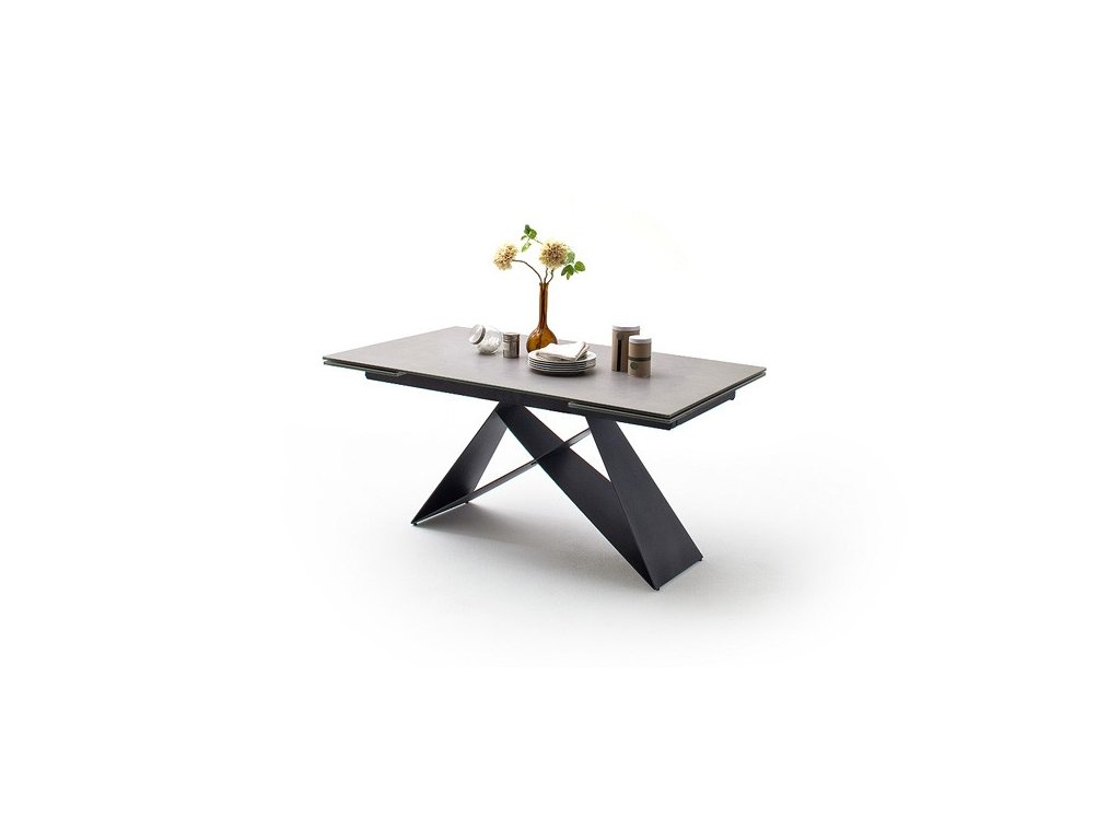 Jedálenský rozkladací stôl Kobe svetlošedý - Glamour Design 1