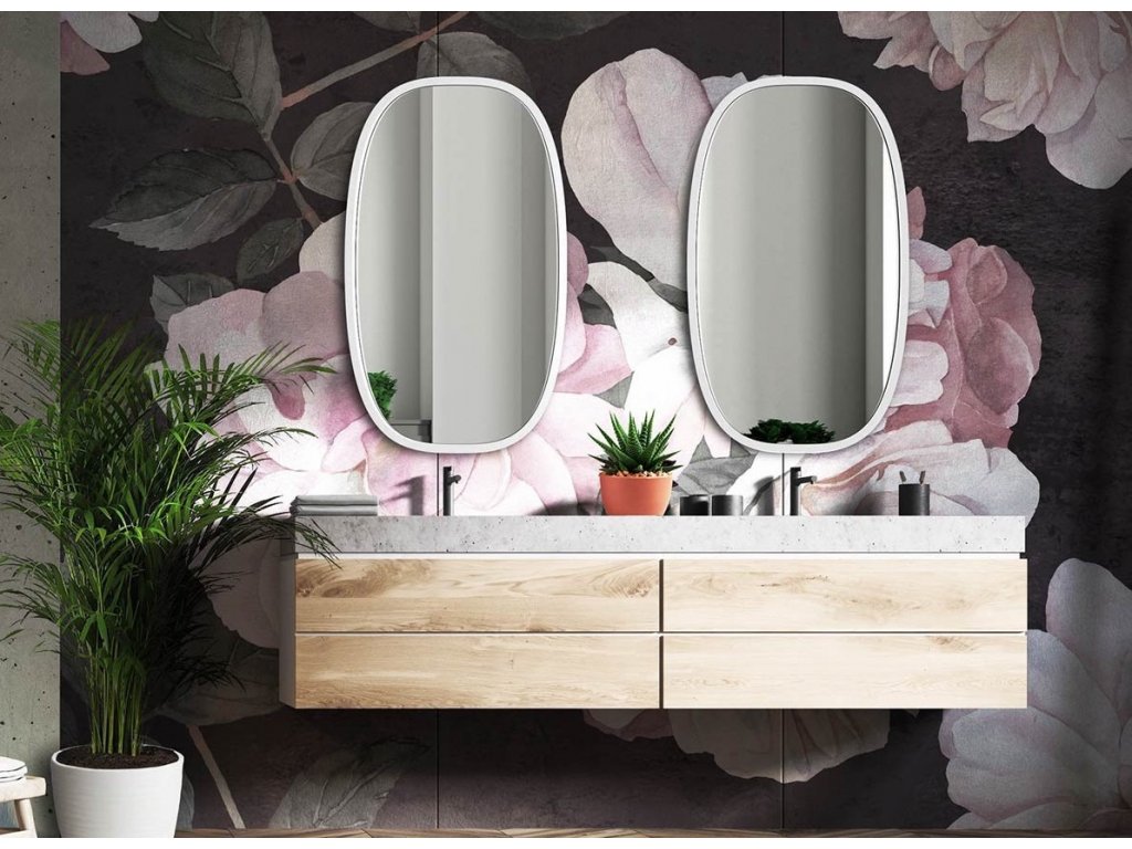 Zrkadlo Dolio white - Glamour Design 1