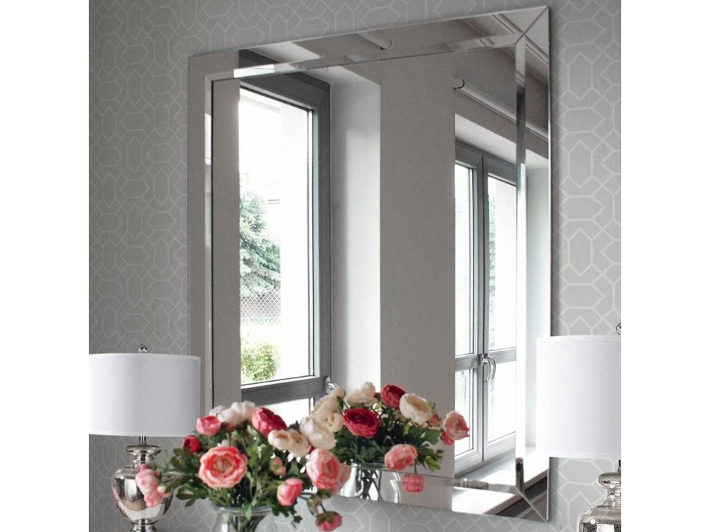 Zrkadlo Satis Opti white - Glamour Design 1