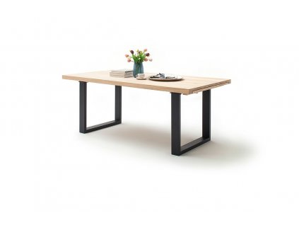 Jedálenský rozkladací stôl Dayton dub bianco antracit - Glamour Design 1
