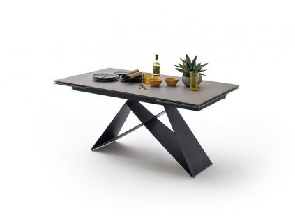 Jedálenský rozkladací stôl Kobe antracit - Glamour Design 1