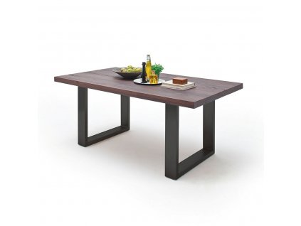 Jedálenský stôl Castello dub zvetraný antracit - Glamour Design 1