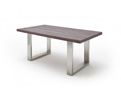 Jedálenský stôl Castello dub zvetraný nerez - Glamour Design 1
