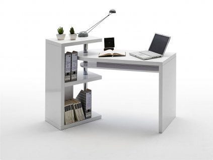 Pracovný stôl Mattis biely - Glamour Design 1