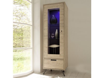 Vitrína PALMA - úzka - Glamour Design 1