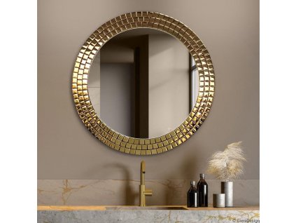 Zrkadlo Aurora Gold - Glamour Design 1