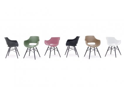 Židle Rockville BS ROBS15GR Bílá;Černá;Růžová;Zelená;Sivá;Šedohnědá Plast 1