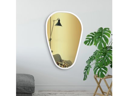Stanel White - gold glass (Veľkosť 70 x 110 cm)