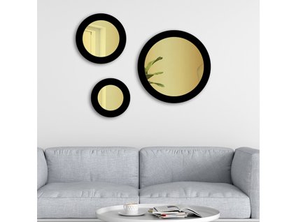 Balde Trio Black - gold glass (Veľkosť 35, 45, 65 cm)