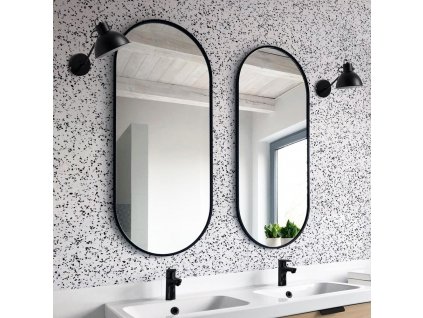 Zrkadlo Ambient slim black - Glamour Design 1