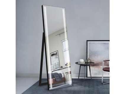 Moderné zrcadlo - Avenir Black LED - Černa - Obdélníkové