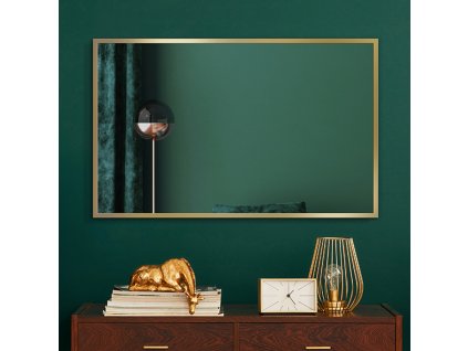 Moderné zrcadlo - Forma Gold - Zlata - Obdélníkové