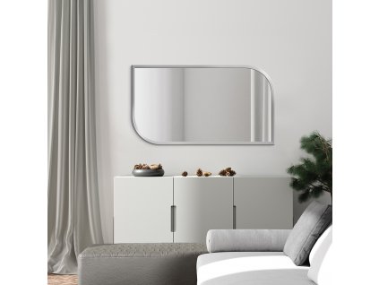 Moderné zrcadlo - Mabex Silver - Stříbrna - Atypické