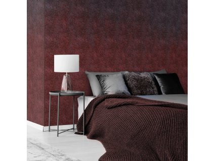 Ombre red wool (Funkcia Vinyl on textured non-woven fabric brush)