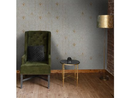 Concrete Fan Gold (Funkcia Vinyl on textured non-woven fabric brush)