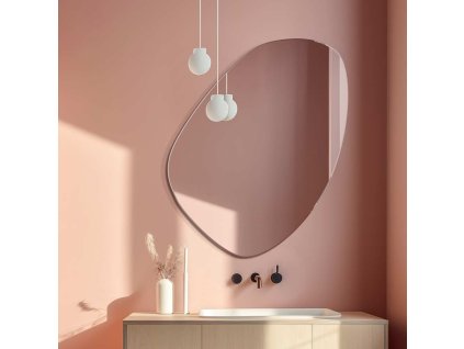Nepravidelné zrcadlo Egg v koupelně, GieraDesign.