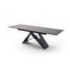 Jedálenský rozkladací stôl Kobe antracit - Glamour Design 4