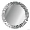 Zrkadlo Aurea silver (Veľkosť ø 80 cm)