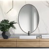 Zrkadlo Scandi slim owal black - Glamour Design 2