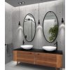 Zrkadlo Scandi slim owal black - Glamour Design 4