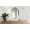 Zrkadlo Scandi slim owal gold - Glamour Design 2