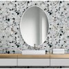 Zrkadlo Scandi slim owal white - Glamour Design 1