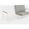 Dvoumístná pohovka Bizzotto Jalisco - 192 cm s bielym rámom - Glamour Design 5