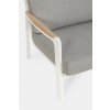 Dvoumístná pohovka Bizzotto Jalisco - 192 cm s bielym rámom - Glamour Design 6