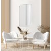 Moderné zrcadlo - Mabex White - b%C3%ADla - Atypické- 4