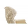 Křeslo Calgary Comfort XL krémové 64037CS5 Krémová Dřevo;Kůže 5
