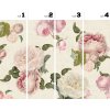 Roses cream (Funkcia Vinyl on textured non-woven fabric linen)