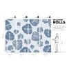 Foglia Navy (Funkcia Vinyl on textured non-woven fabric craft)
