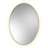 Zrcadlo Scandi Slim Owal Gold LED