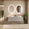 Zrcadlo Scandi Slim Owal White LED
