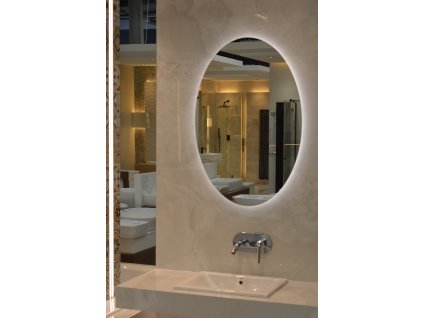 Zrkadlo do kúpelne s LED - Puro Oval LED - Číra - Oválne
