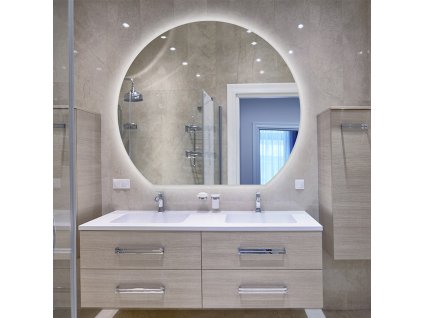 Zrkadlo do kúpelne s LED - Milano LED - Číra - Atypické