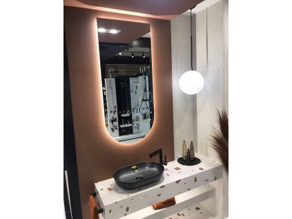 Zrkadlo do kúpelne s LED - Portello Puro LED - Číra - Atypické