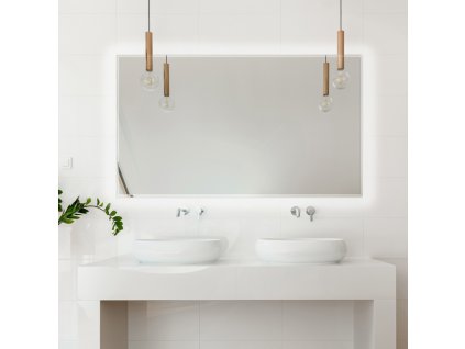 Zrkadlo do kúpelne s LED - Simple Shiny LED - Číra - Štvorcové
