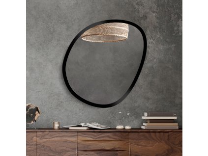 Moderné zrkadlo - Harry Black - Čierna - Atypické