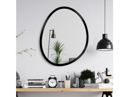 Moderné zrkadlo - Valiant Black - Čierna - Atypické