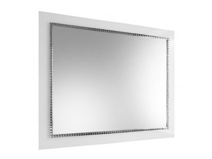 Zrkadlo Bracelet SQ White - Biela;Strieborná - Obdĺžnikové
