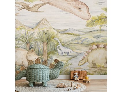 Dino Story (Funkcia Vinyl on textured non-woven fabric brush)