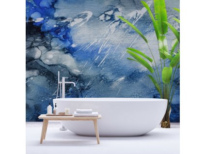 Lago Blue (Funkcia Vinyl on textured non-woven fabric brush)