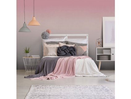 Ombre pink&grey (Funkcia Vinyl on textured non-woven fabric brush)