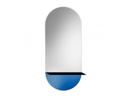 Zrkadlo Novi 2 Blue - Modrá - Oválne