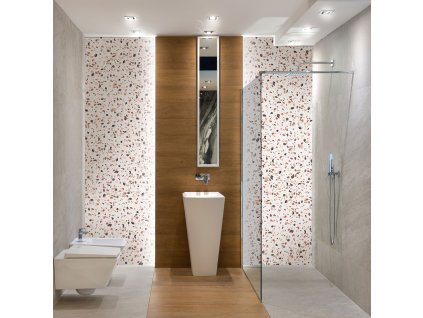 Terrazzo Rust (Funkcia Vinyl on textured non-woven fabric brush)