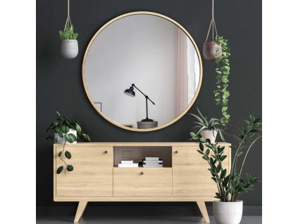 Zrkadlo Scandi wood 90 cm - Glamour Design 1